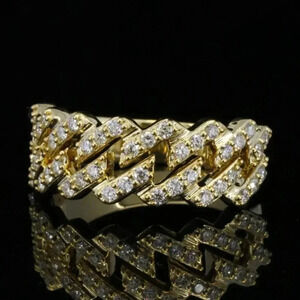 💞 Eternity 14k Gold Plated Cubic Zirconia Fashion/Party Ring forWomen,UNVN12142